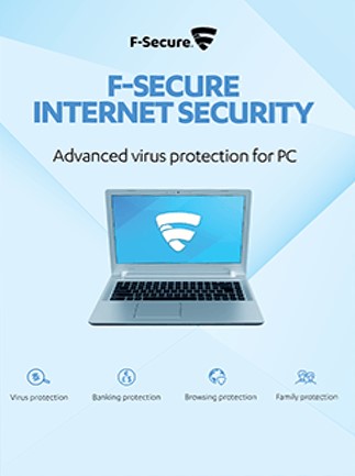 F-Secure Internet Security (PC) - 3 Users, 1 Year - F-Secure Key - GLOBAL