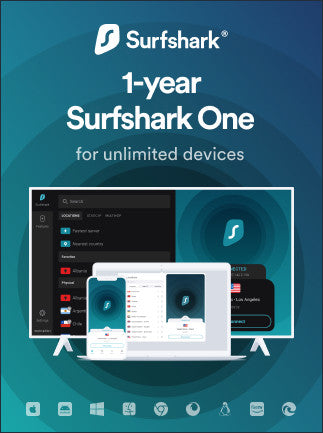 Surfshark One (Antivirus + VPN Bundle) 1 Year - Surfshark Key - GLOBAL