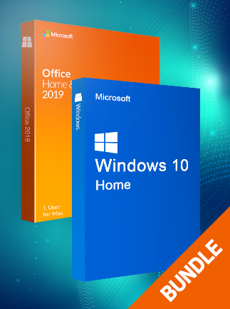Microsoft Windows 10 Home & Microsoft Office Home & Business 2019 (Mac) bundle - Microsoft Key - GLOBAL