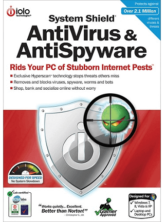 iolo System Shield AntiVirus & AntiSpyware (PC) 10 Devices 1 Year - iolo Key - GLOBAL