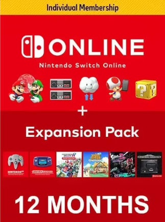 Nintendo Switch Online Family Membership 12 Months + Expansion Pack | Nintendo eShop Key | EUROPE