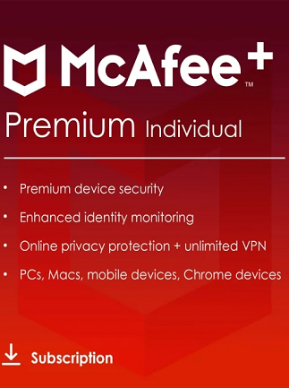 McAfee+ | Premium (PC, Android, IOS) (Individual, 1 Year) - McAfee Key - GLOBAL