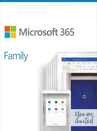 Microsoft Office 365 Family (PC, Mac) 6 Devices, 1 Year - Microsoft Key - NORTH AMERICA