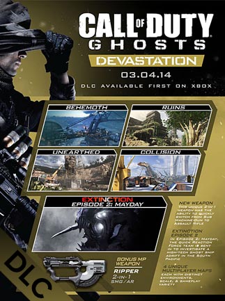 Call of Duty: Ghosts - Devastation Steam Key RU/CIS