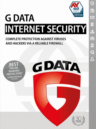 G Data Internet Security (PC, Android, Mac, iOS) 3 Devices 1 Year - G Data Key - GLOBAL